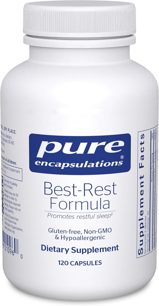 Pure Encapsulations Best-Rest Formula - Supports Restful Sleep - for Relaxation - Restful Sleep Supplement - Non-GMO & Veg...