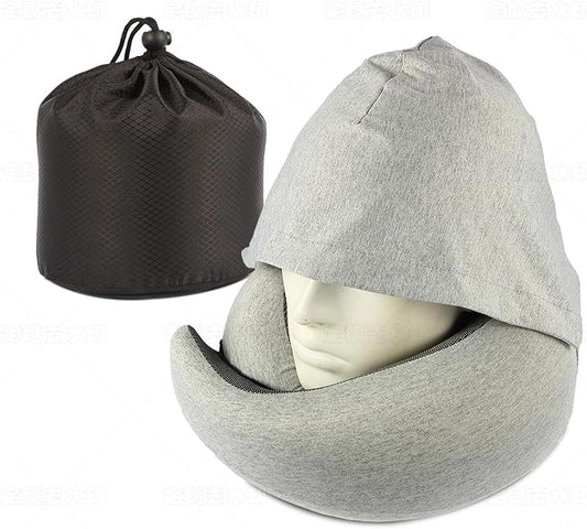 Travel Neck Pillow for Airplanes, Plus Memory Foam Pillows for Neck Support, Best Turtle Pillow for Adult Traveling Sleepi...