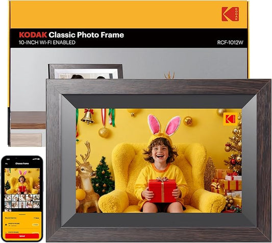 KODAK 10.1 Inch WiFi Digital Picture Frame with 32GB Storage, Electronic Smart Digital Photo Frame 1280x800 IPS Touch Scre...