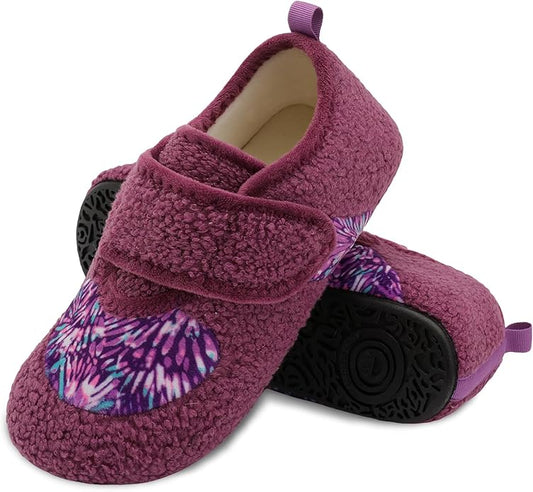 BARERUN Women Slippers Adjustable Wide Diabetic House Slippers for Women Soft-Lightweight House Shoes with Rubber Sole Ind...