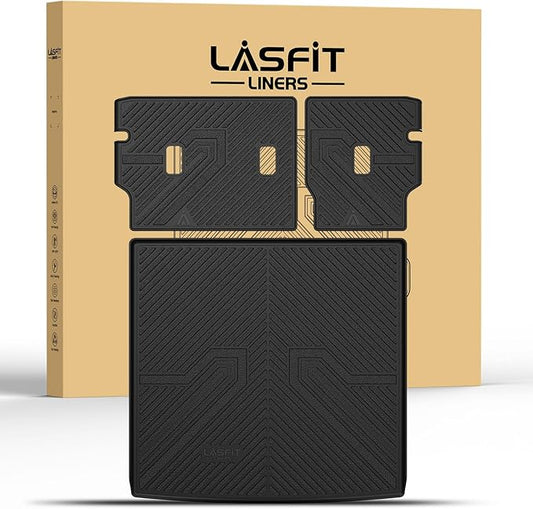 LASFIT Cargo Mat with Backrest Mat for Honda Passport 2026, All Weather TPE Custom Fit Trunk Mat Trunk Liner Trunk Tray Ca...