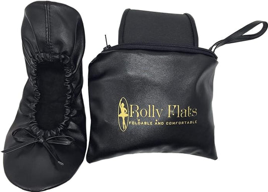 Women's Foldable Flats – Portable Ballet Slippers Shoes for Travel, Wedding – Fits in Purse