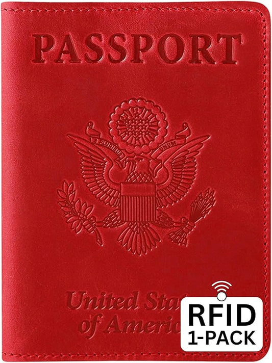 Ciana RFID Passport Holder for Travel – PU Leather Passport Cover and Card Holder for Men & Women – Slim Passport Holder w...