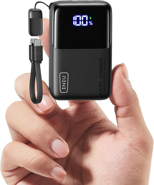 INIU Mini Portable Charger, Small 45W PD Power Bank, 10000mAh USB C in&Out Fast Charging Pocket Size Battery Pack, Travel ...