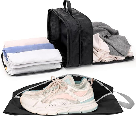 Cambond Double Sided Compression Packing Cubes - Expandable See Through Mesh Compression Cubes for Travel, Separate Clean ...