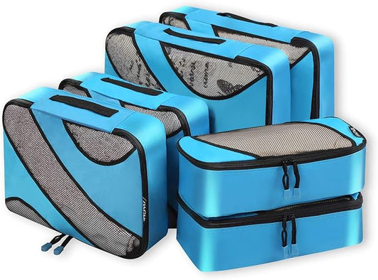 BAGAIL 6 Set Packing Cubes,Travel Luggage Packing Organizers