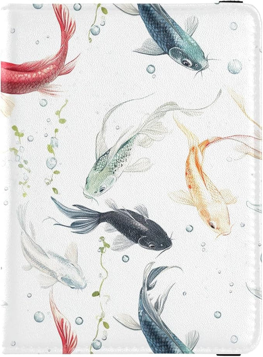 Colorful Catfish Passport and Vaccine Card Wallet Combo Travel Passport Wallet Passport Holder Combo with Vaccine Card Slo...