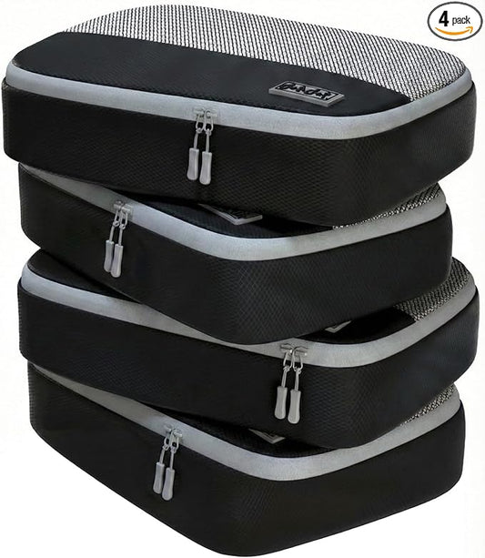 Dot&Dot Medium Packing Cubes - 4 Pcs Suitcase Organizer Set - Carry On Travel Cubes