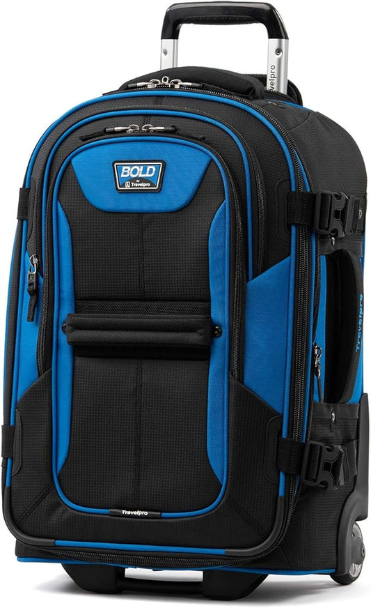 Travelpro Bold Softside Expandable Carry on Rollaboard Luggage, Carry on 22-Inch, Blue/Black