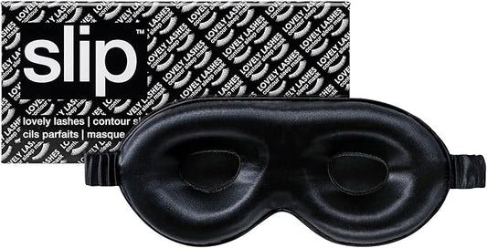 slip Contour Sleep Mask | 100% Pure Mulberry Silk, Ultra Soft | Contoured Design, Prevents Eye Pressure | Adjustable Stra...