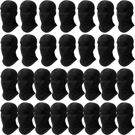 30 Pcs Balaclava Ski Face Mask Full Face Cover Mask UV Protection Cooling Neck Gaiter Summer for Men Women Winter Outdoor