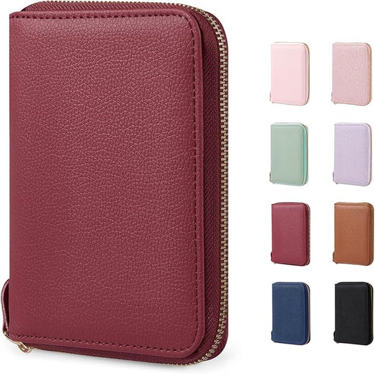 CoBak Passport Holder Cover with Safe Zipper Closure, Premium Passport Wallet for Travel, RFID Blocking Card Case, Waterpr...