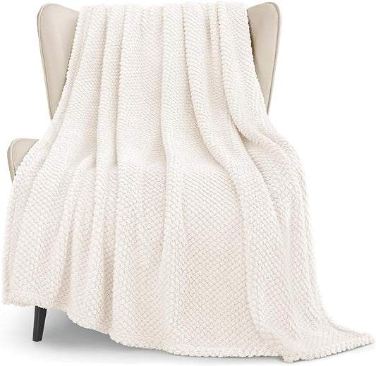 Whale Flotilla Extra Large Fuzzy Fleece Throw Blanket for Couch, 50x70 Inch Fluffy Warm Soft Jacquard Blankets for All Sea...