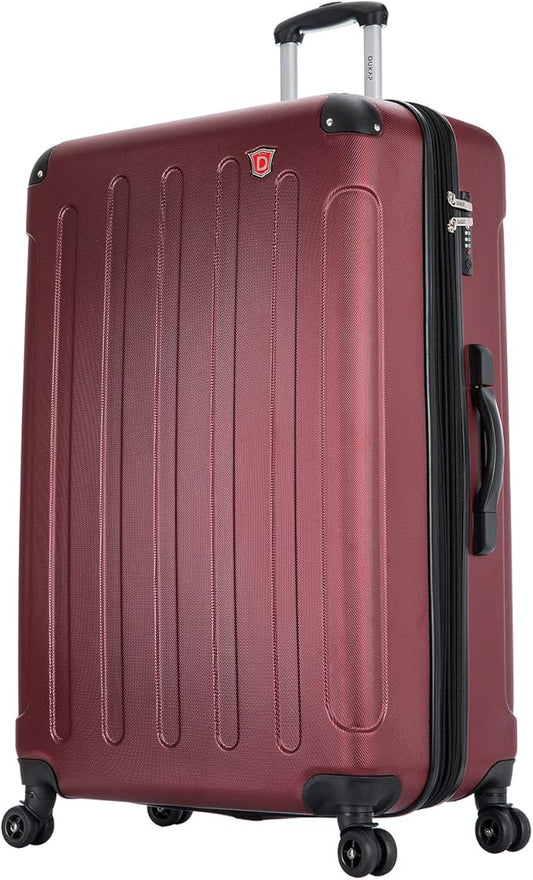 DUKAP INTELY Suitcase with Ergonomic GEL Handle | Spacious Hardside Travel Luggage with TSA Combination Lock and Digital W...