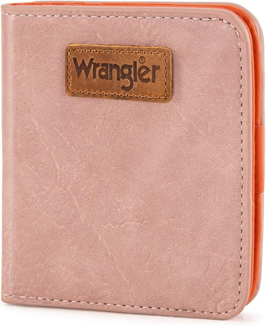 Montana West X Wrangler Womens Wallet Small Pink Mini Wallet Card Cases Money Organizer for Female Ladies with Rfid Lining...