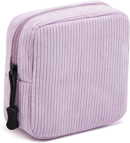 ZOEMTIU Small Makeup Bag for Purse,Mini Cosmetics Bag cute Zipper corduroy Cosmetic Pouch Storage Pouch Travel Toiletry Or...