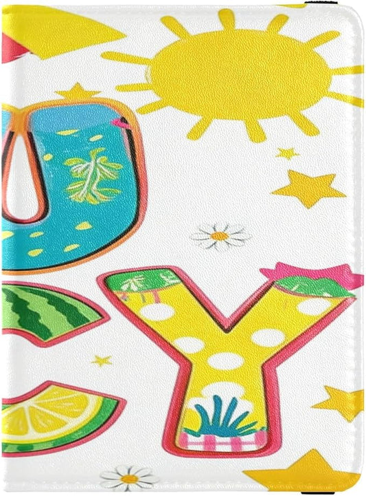 Juicy Watermelon Summer Leather Passport and Vaccine Card Wallet Combo Travel Passport Wallet With Vaccination Card Slot P...