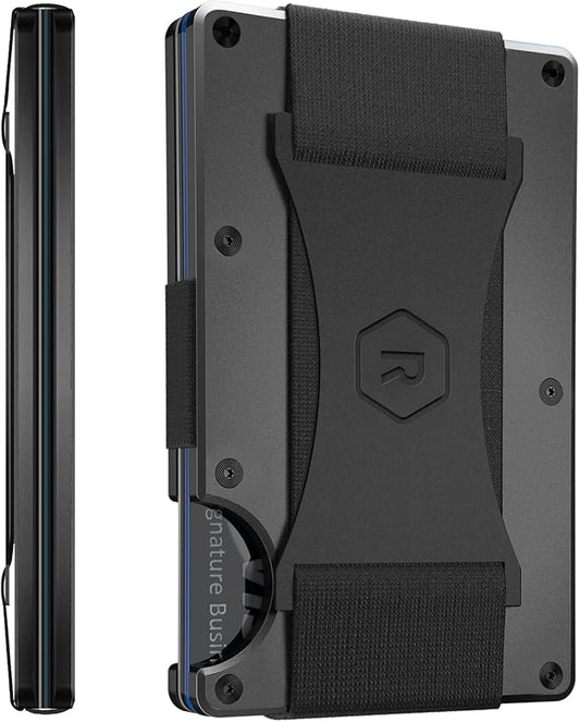 Ridge Wallet for Men - Slim Minimalist Compact Wallet and Card Holder, RFID Protected Front Pocket Wallets for Men with In...