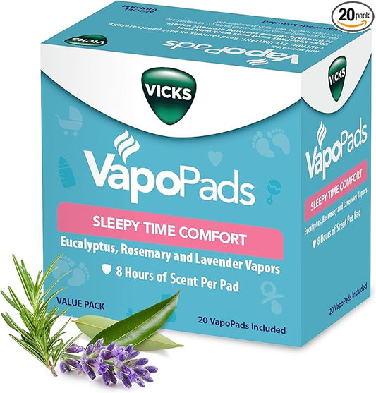 Vicks VapoPads Sleepy Time Comfort - Vapor Pads Refill for Vicks Humidifiers and Steam Inhalers - Rosemary, Lavender, and ...