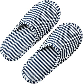 ZHLKHIOP Foldable Travel slippers, Soft Foldable slippers for Women, Lightweight Travel Slippers foldable, Blue 35-40