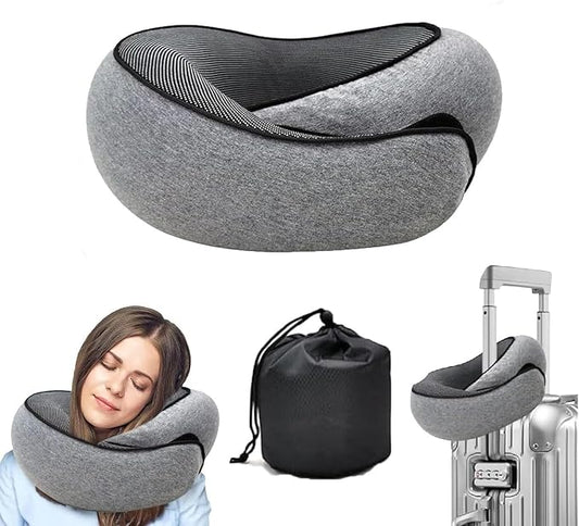 WEERSHUN Travel Pillows for Airplanes,2024 New Travel Pillow,Travel Neck Pillow Airplane Memory Foam Travel Pillow Neck Pi...