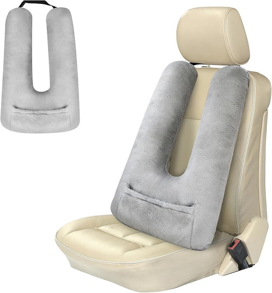 Gurnall Travel Pillow for Kids, U-Shaped Soft Car Travel Pillow for Sleeping with Removable Cover for Car Seat Head and Ne...