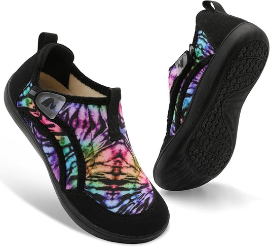 Spesoul Womens Slippers Adjustable Wide Diabetic Shoes Swollen Edema House Slipper Indoor Outdoor Slippers Barefoot House ...