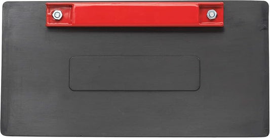 SSWBasics Rubber/Magnetic License Plate Holder Combo - Black Rubber/Red Magnet