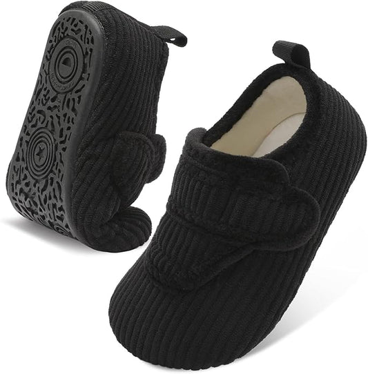 LeIsfIt Toddler Slippers Boys Girls House Shoes Soft Warm Kids House Slippers Slip on Cozy Bedroom Sock Shoes Non-slip Ind...