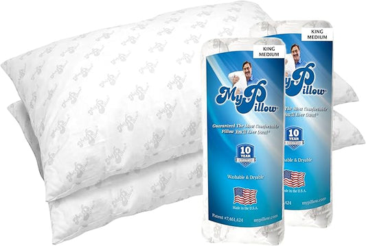 MyPillow Bedding Bed Pillows for Sleeping King Size, Set of 2, for Back, Stomach or Side Sleepers - My Pillow Classic Pill...