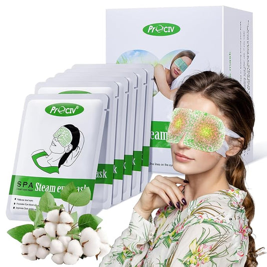 16 Packs Steam Eye Mask,Warm Eye Compress for Dry Eyes Sleep Mask,Hot Auto Heated Eye Masks Relaxing Items for Women Moist...