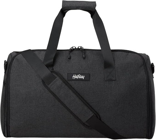 Halfday Convertible 2-in-1 Garment Duffel Weekender Bag 40L | Wrinkle-Free Travel, Hanging Suit Compartment, Shoe Pockets,...