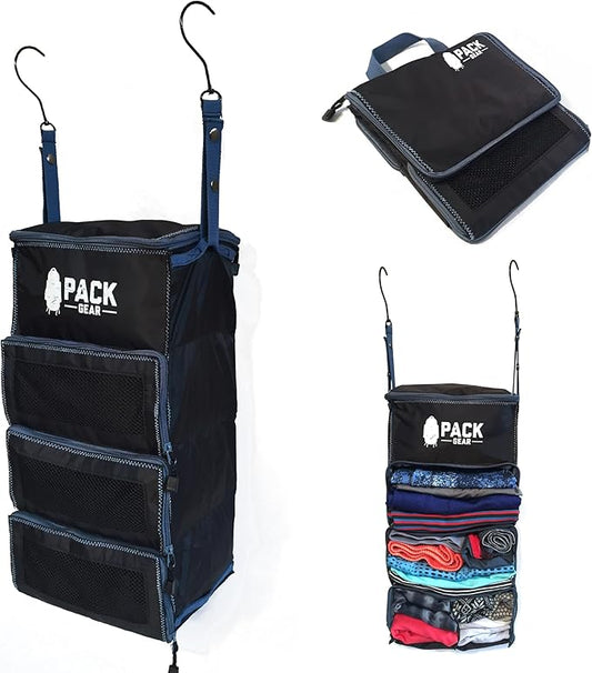 Pack Gear Hanging Carry-On Organizer - Our Standard Hanging Luggage Organizer Fits Any Carry On - Our Packing Cubes For Tr...