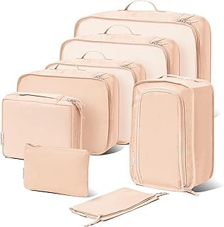(Not Made In China) Packing Cubes For Travel, Luggage and Suitcase Organizer Bags, Carry On and Backpack Space Savers, Lig...