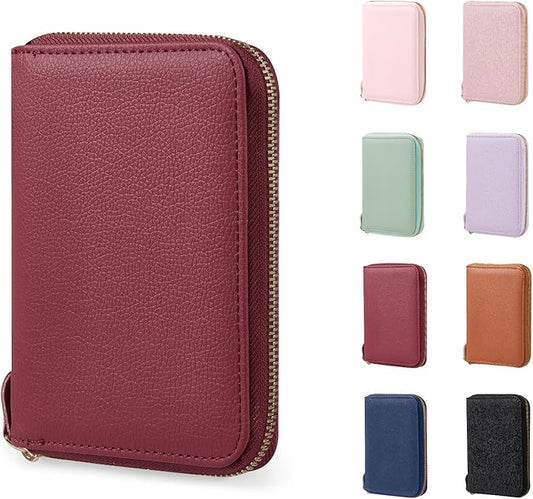 CoBak Passport Holder Cover with Safe Zipper Closure, Premium Passport Wallet for Travel, Cute RFID Blocking Card Case, Wa...