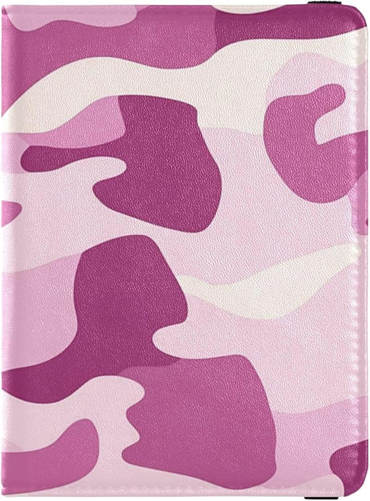 Lilac Leather Passport and Vaccine Card Holder Combo Travel Passport Wallet Passport Holder Combo with Vaccine Card Slot f...