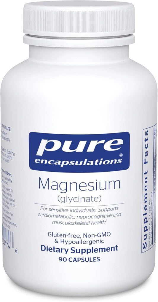 Pure Encapsulations Magnesium (Glycinate) - Supplement to Support Stress Relief, Sleep, Heart Health, Nerves, Muscles, and...