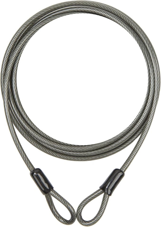 2.5ft Heavy-Duty 5mm Braided Steel Security Cable – Vinyl Coated Anti-Theft Wire Rope for Luggage, Helmets & Travel Gear