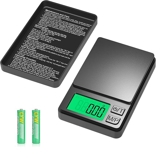 Digital Pocket Scale 1000g x 0.01g, Diyife Portable Precision Gram Scale Jewelry Scale with Protective Cover, Auto-Off, Ba...