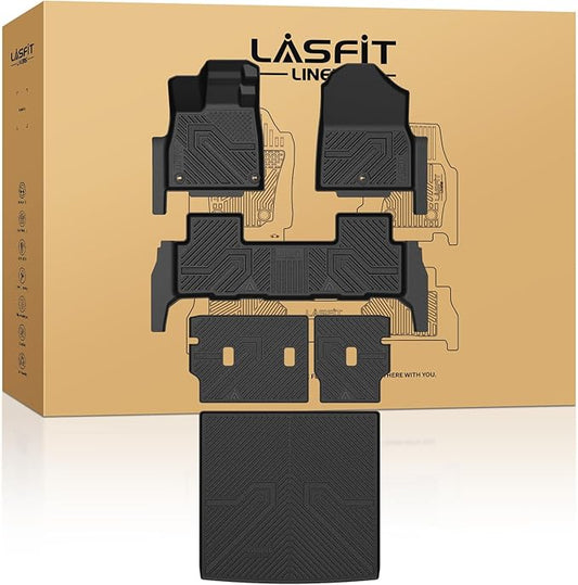 LASFIT Floor Mats & Cargo Mat for Honda Passport 2026, All Weather TPE Custom Fit Passport Floor Liner Accessories, 1st & ...