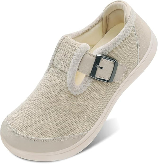 BARERUN Womens Slippers Barefoot Bedroom House Shoes for Women Wide Non-slip Diabetic Orthopedic Neuropathy Swollen Bunion...