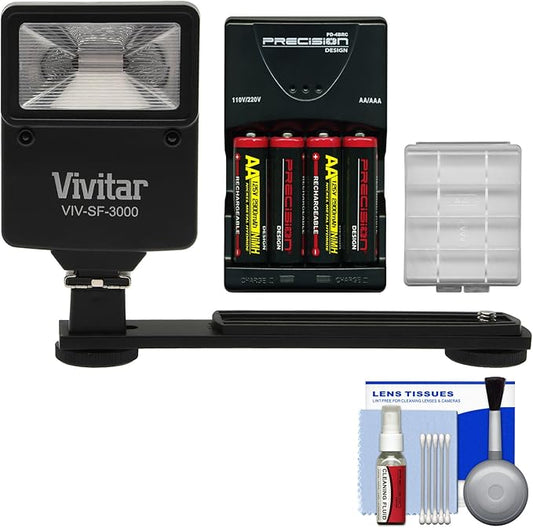 Essentials Bundle for Nikon Coolpix B500, L32, L330, L340, L830, L840 with AA Batteries & Charger + Kit Flash & Bracket + Kit