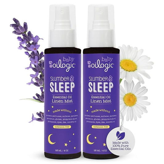 Oilogic Slumber & Sleep Spray for Babies & Toddlers - Aromatherapy Linen Spray with 100% Pure Essential Oils Sleep, Comfor...