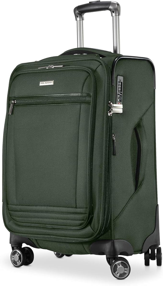 Ricardo Beverly Hills Avalon Softside Carry-On Luggage Made with Sustainable 100% Recycled PET (rPET), Lightweight, Eco-Fr...
