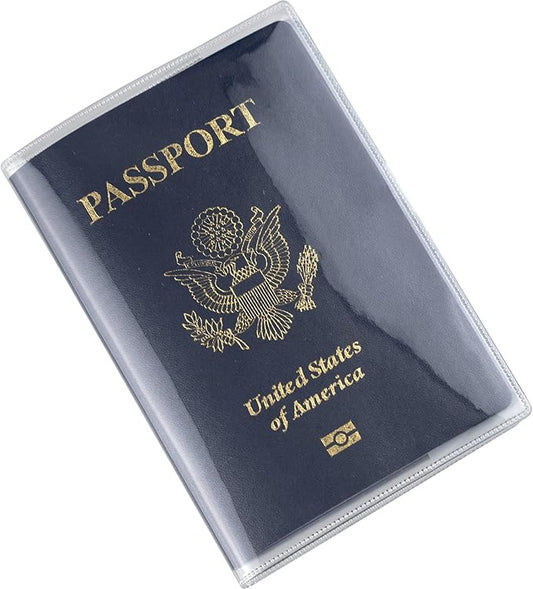 10 Pack Passport Cover Clear Plastic Passport Protector Case Passport Sleeve Clear Vinyl Transparent Passport Holder Trave...