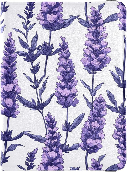 Purple Lavender Passport and Vaccine Card Holder Combo Travel Passport Wallet With Vaccination Card Slot Passport Holder C...