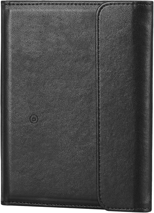 Find My Passport Wallet with RFID Blocking - Trackable Leather Travel Organizer for iPhone/iPad, 8 Card Slots, ID Window, ...