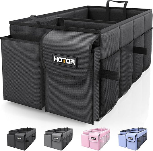HOTOR Trunk Organizer - Car Organizer, Foldable Trunk organizer for SUVs & Sedans, Sturdy Car Organization for Car Accesso...