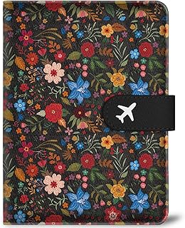 UntilPlan Passport Holder for Trave, RFID Blocking Leather Passport Cover, Combo with Credit Card Slot and Boarding Pass S...