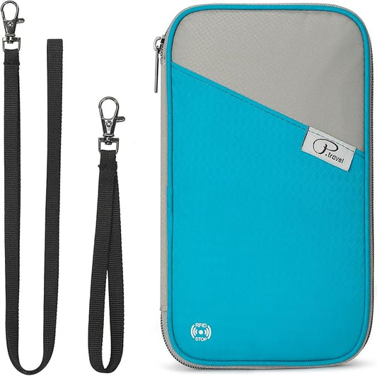 VanFn RFID Travel Passport Wallet, Family Passport Holder, Trip Document Organizer P.Travel Series